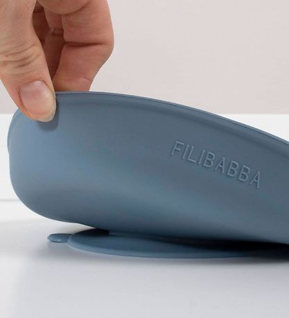 Filibabba Spisesæt - Silikone - 3 dele - Powder Blue