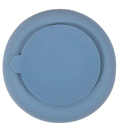 Filibabba Skål - 2-pak - Silikone - Powder Blue