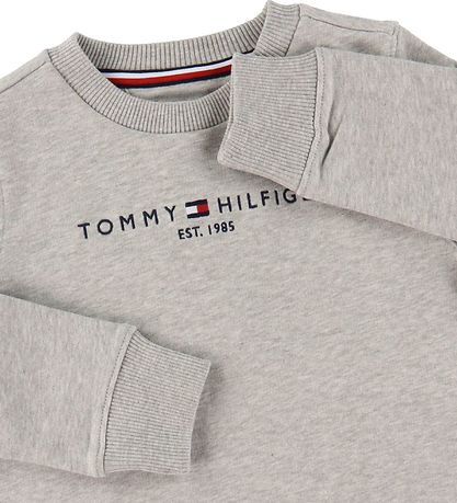 Tommy Hilfiger Sweatshirt - Essential - Organic - Gråmeleret