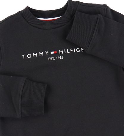 Tommy Hilfiger Sweatshirt - Essential - Organic - Sort