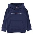 Tommy Hilfiger Hættetrøje - Essential - Organic - Twilight Navy
