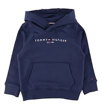 Tommy Hilfiger Hættetrøje - Essential - Organic - Twilight Navy