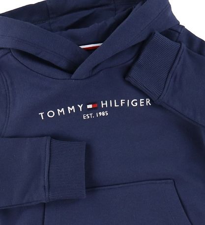 Tommy Hilfiger Hættetrøje - Essential - Organic - Twilight Navy