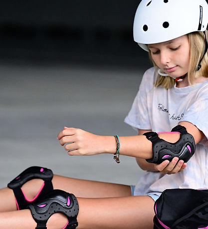 Rollerblade Beskyttelsessæt - Skate Gear Jr - Sort m. Pink