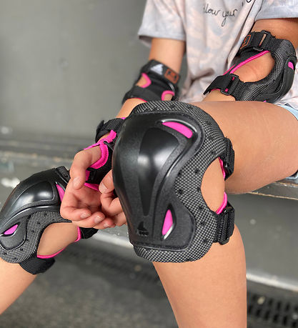 Rollerblade Beskyttelsessæt - Skate Gear Jr - Sort m. Pink