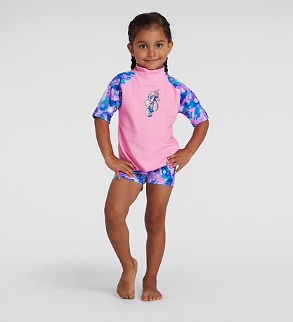 Speedo Badesæt - UV40+ - Pink/Spearmint m. Enhjørning