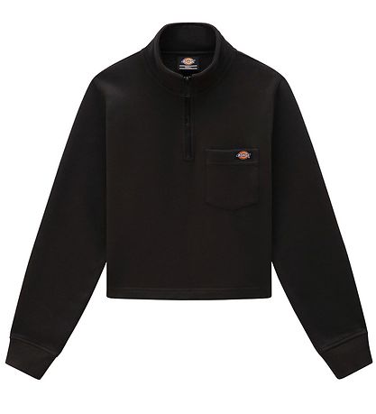Dickies Sweatshirt m. Lynlås - Oakport Quarter Zip - Sort