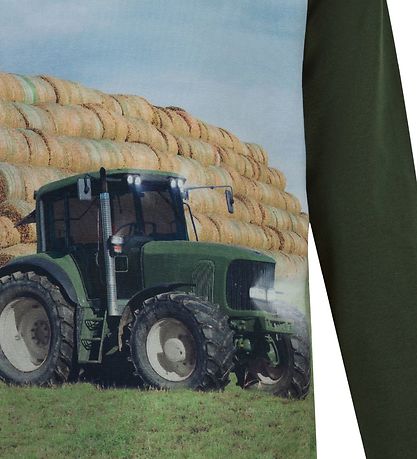 Minymo Bluse - Forest Night m. Traktor