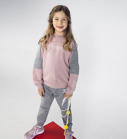 Hummel Sweatpants - hmlOnny - Grå/Rosa