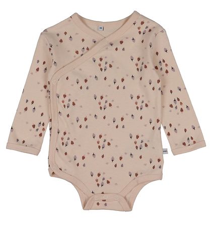 Pippi Baby Slå-om Bodyer l/æ - 4-pak - Burlwood