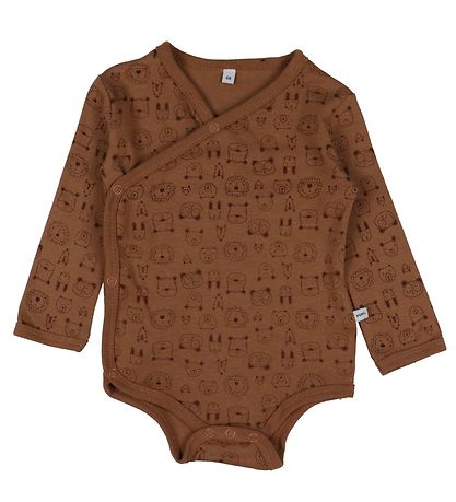 Pippi Baby Slå-om Bodyer l/æ - 4-pak - Blue Mirage