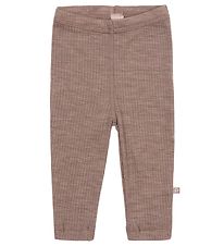 Smallstuff Leggings - Uld - Rib - Soft Powder