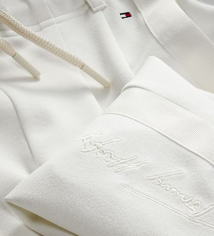 Tommy Hilfiger Bukser - Signature - Ecru