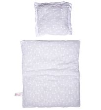 MaMaMeMo Dukkesengetøj - 50 cm - Hvid m. Blonder