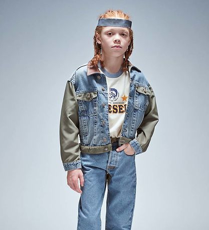 Diesel T-Shirt - Turry D4D Over - Beige/Blue