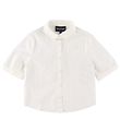Emporio Armani Skjorte k/æ - Hvid m. Sløjfe