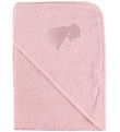 Nørgaard Madsens Babyhåndklæde - 75x75 cm. - Light Rose m. Bamse