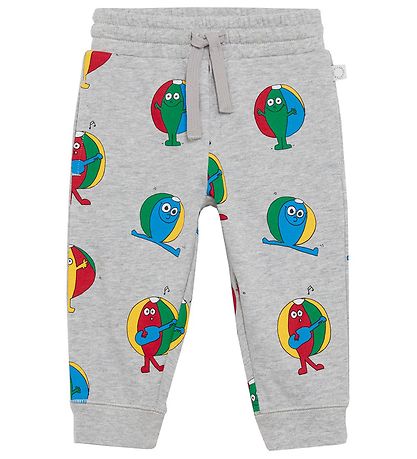Stella McCartney Kids Sweatsæt - Gråmeleret m. Badebolde