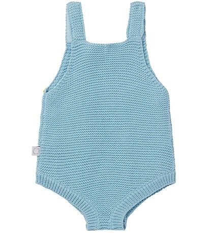 Stella McCartney Kids Body u/æ - Strik - Lyseblå m. Dinoer