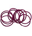Little Wonders Hårelastikker - Rosa - 10-Pak - Burgundy Glitter
