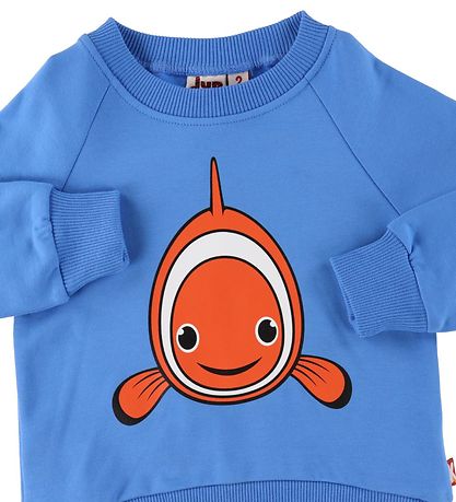 DYR Sweatshirt - Bellow - Fresh Blue m. Klovnefisk
