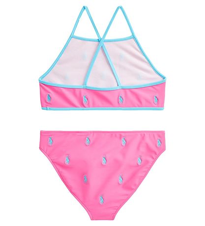 Polo Ralph Lauren Bikini - Pink m. Lyseblå