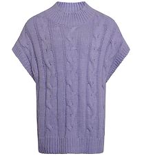 Grunt Vest - Strik - Brie - Purple
