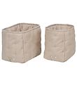 MarMar Windelaufbewahrung Stoffbox - 25x17/20x15 cm - Grey Sand