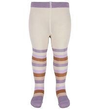 Hust and Claire Strømpebukser - Frankie - Lavender m. Striber