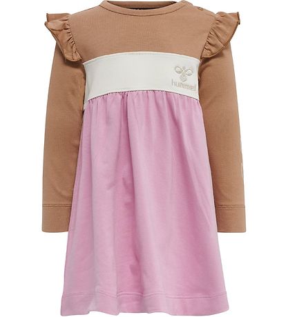 Hummel Kjole - hmlJamila - Rosa/Brun/Hvid