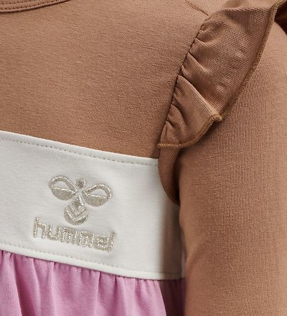 Hummel Kjole - hmlJamila - Rosa/Brun/Hvid