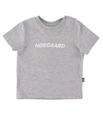 Mads Nørgaard T-shirt - Taurus - Gråmeleret m. Hvid