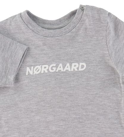 Mads Nørgaard T-shirt - Taurus - Gråmeleret m. Hvid
