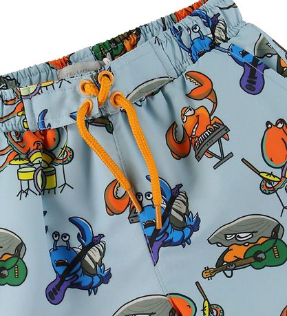 Stella McCartney Kids Badeshorts - Lyseblå m. Havprint