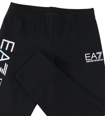 EA7 Leggings - 3/4 - Sort m. Pastel