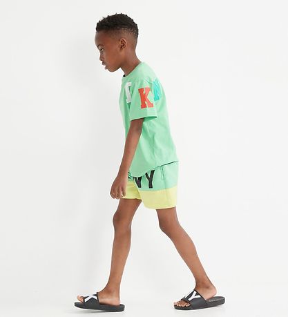 DKNY T-shirt - Supper - Grøn m. Print