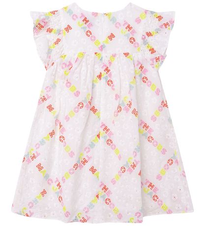 Little Marc Jacobs Kjole - The Babydoll Dress - Hawaii - Hvid/Pa