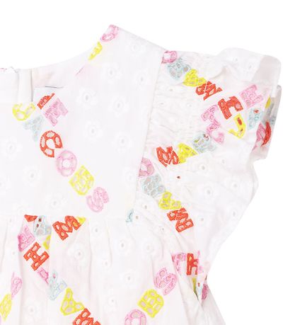 Little Marc Jacobs Kjole - The Babydoll Dress - Hawaii - Hvid/Pa