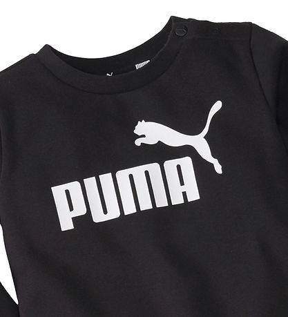 Puma Sweatsæt - Minicats Crew Jogger - Cotton Black