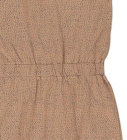 Gro Kjole - Ally - Warm Beige m. Prikker