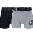 Ronaldo boxershorts - 2-pak - Bambus - Grå/Sort