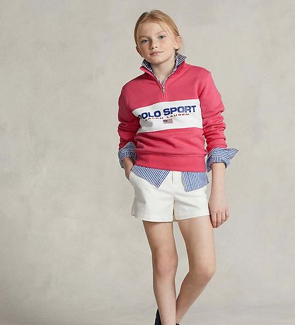 Polo Ralph Lauren Sweatshirt m. Lynlås - Polo Sport - Pink m. Pr