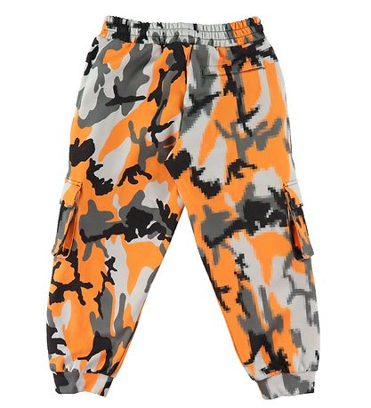 Dolce & Gabbana Bukser - Reborn To Live - Orange/Grå Camouflage