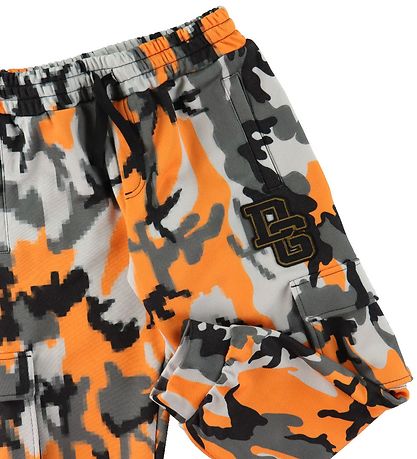 Dolce & Gabbana Bukser - Reborn To Live - Orange/Grå Camouflage