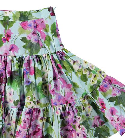 Dolce & Gabbana Nederdel - Renaissance - Blå/Rosablomstret