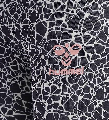 Hummel Leggings - hmlMimmi - Sort/Hvid