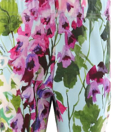 Dolce & Gabbana Leggings - Renaissance - Blå/Rosablomstret