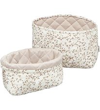 Cam Cam Opbevaringskurv - 2-pak - 22x15/24x17 cm - Quilted - Lie