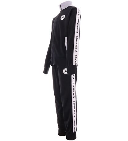 Converse Sæt - Cardigan/Sweatpants - Sort/Wolf Grey