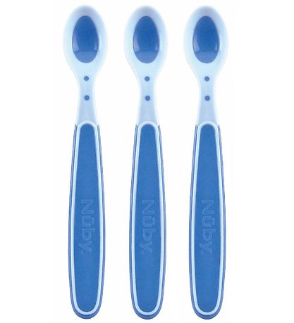 Nuby Temperatursensitiv Skeer - 3-Pak - Blå